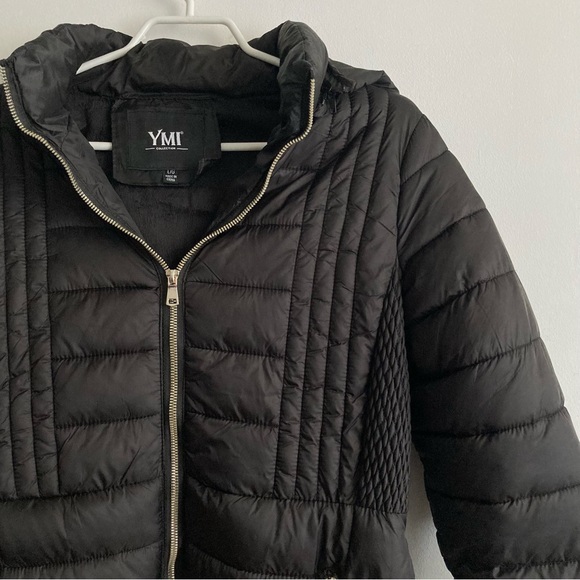 YMI Collections Black Puffer Jacket - Picture 4 of 6